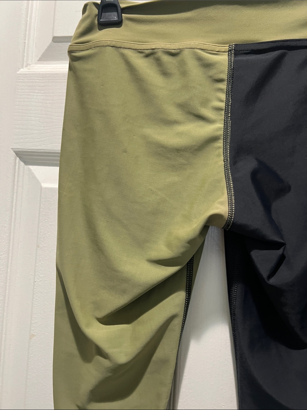 Mahiku Two-Tone Olive & Black High-Rise Leggings - Picture 6 of 8